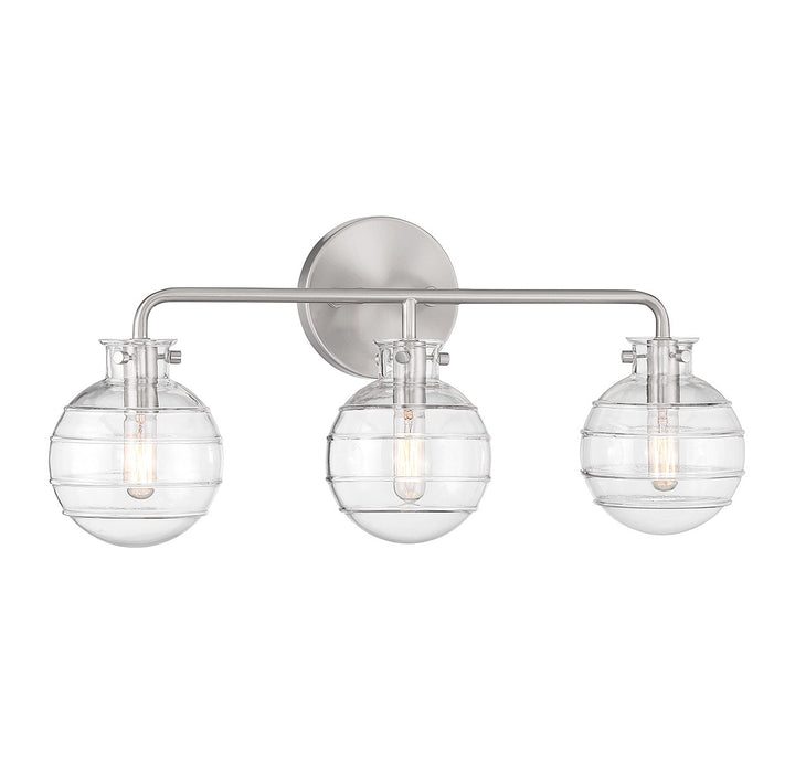 Savoy House Mason 8-4300-3-SN Bath Vanity Light 22 in. wide - Satin Nickel