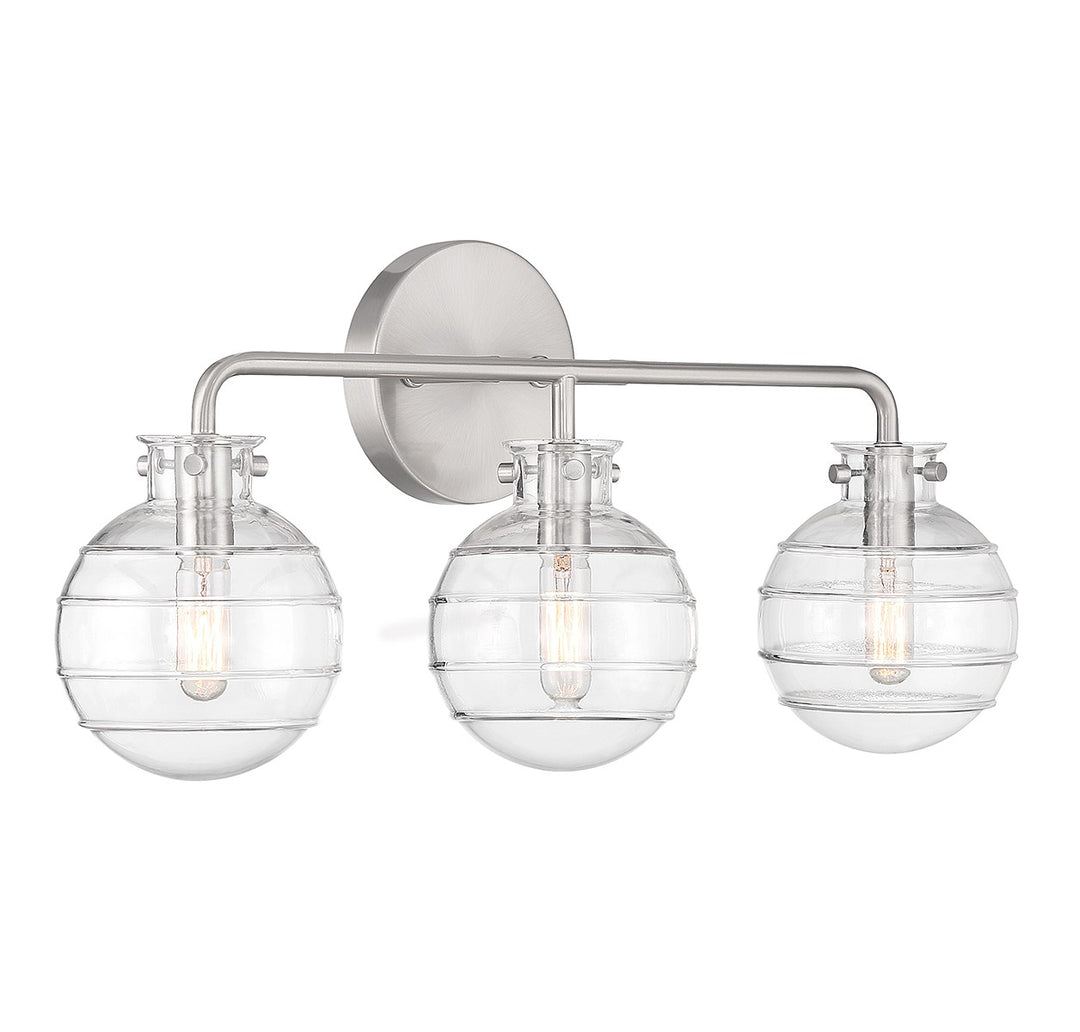 Savoy House Mason 8-4300-3-SN Bath Vanity Light 22 in. wide - Satin Nickel