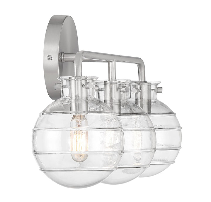 Savoy House Mason 8-4300-3-SN Bath Vanity Light 22 in. wide - Satin Nickel