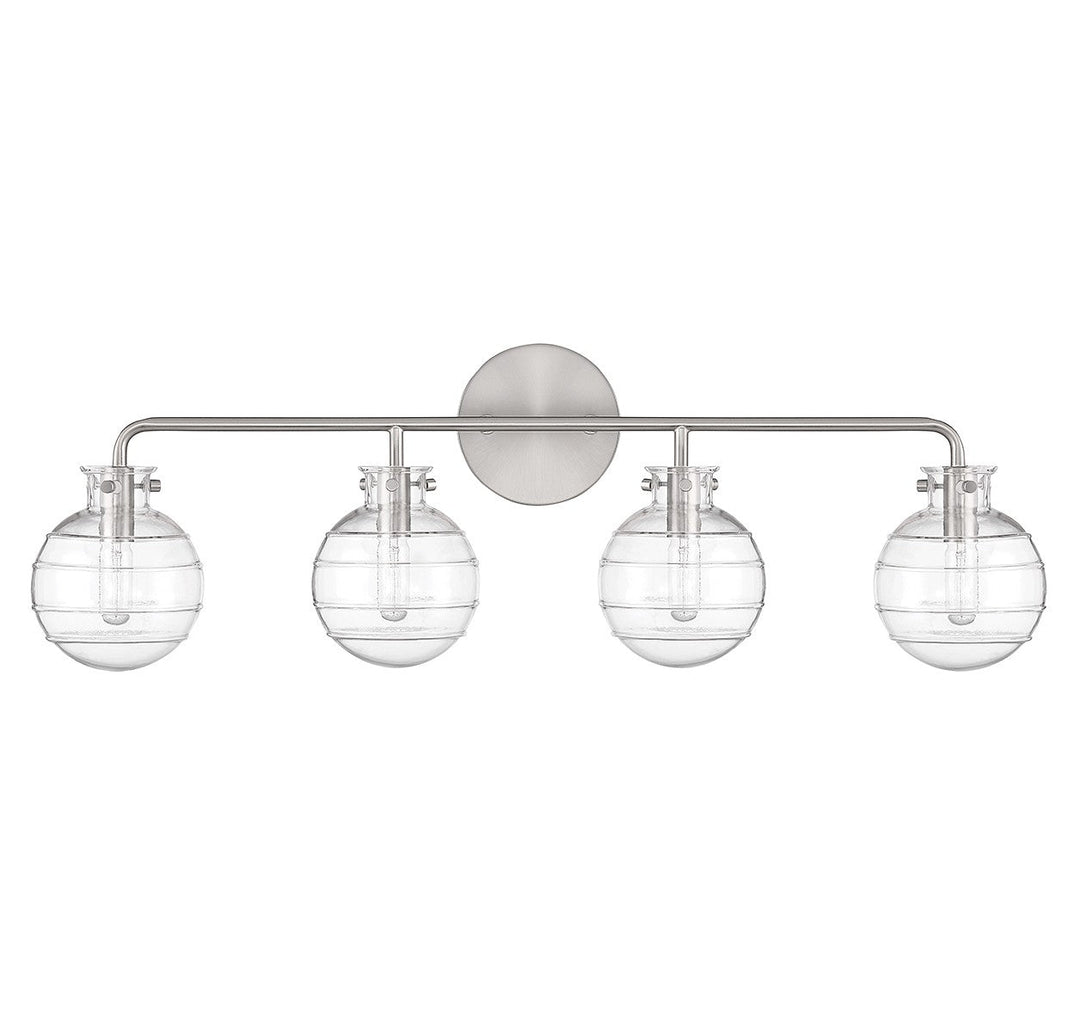 Savoy House Mason 8-4300-4-SN Bath Vanity Light 31 in. wide - Satin Nickel