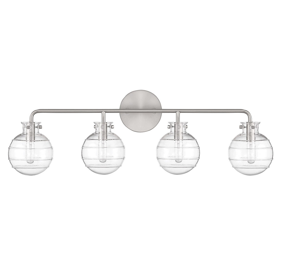 Savoy House Mason 8-4300-4-SN Bath Vanity Light 31 in. wide - Satin Nickel