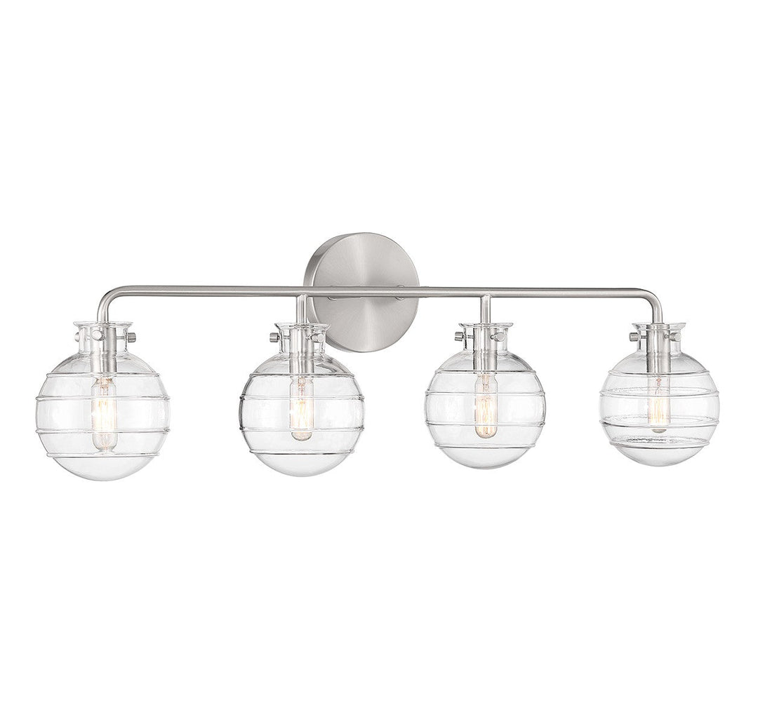 Savoy House Mason 8-4300-4-SN Bath Vanity Light 31 in. wide - Satin Nickel