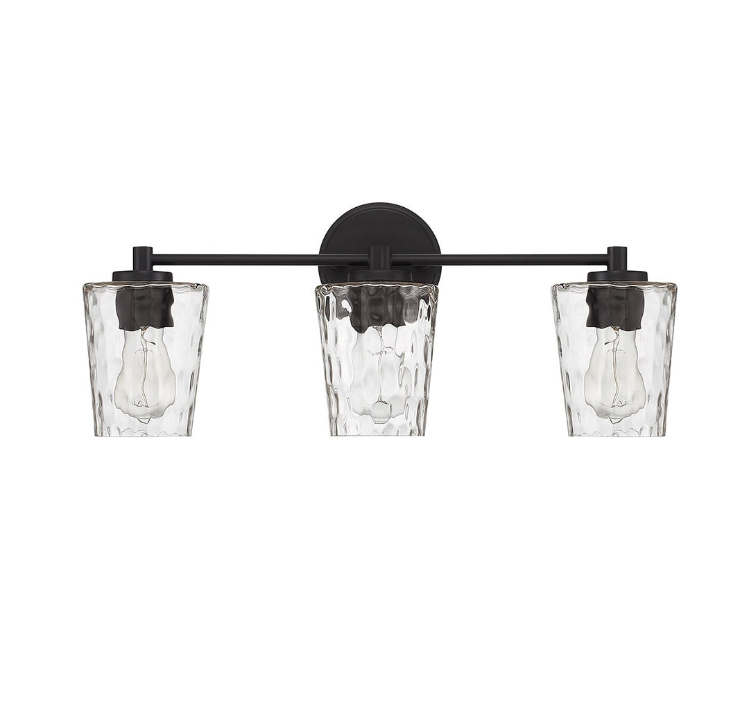 Savoy House Ballas 8-5606-3-BK Bath Vanity Light 24 in. wide - Matte Black