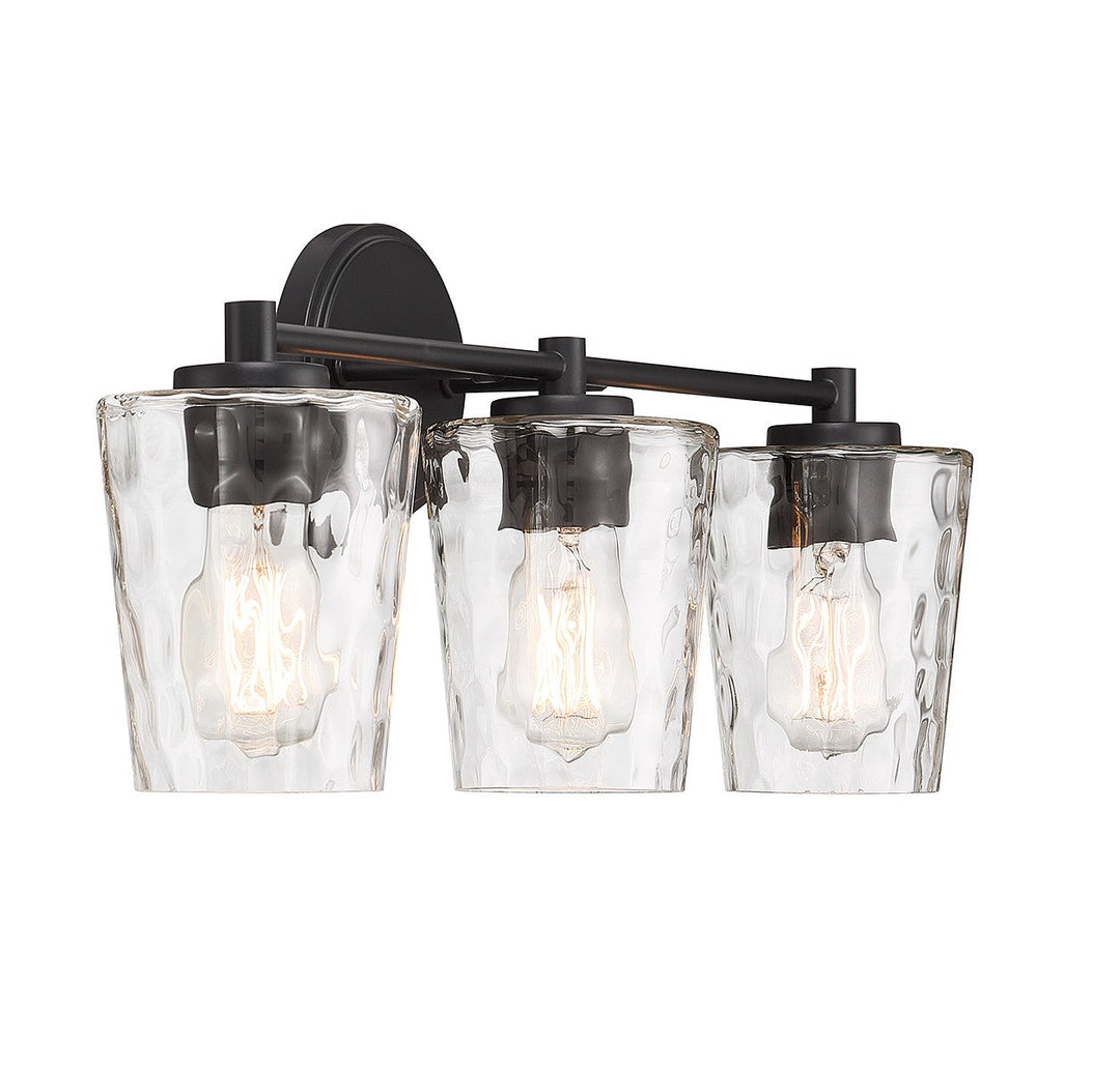 Savoy House Ballas 8-5606-3-BK Bath Vanity Light 24 in. wide - Matte Black