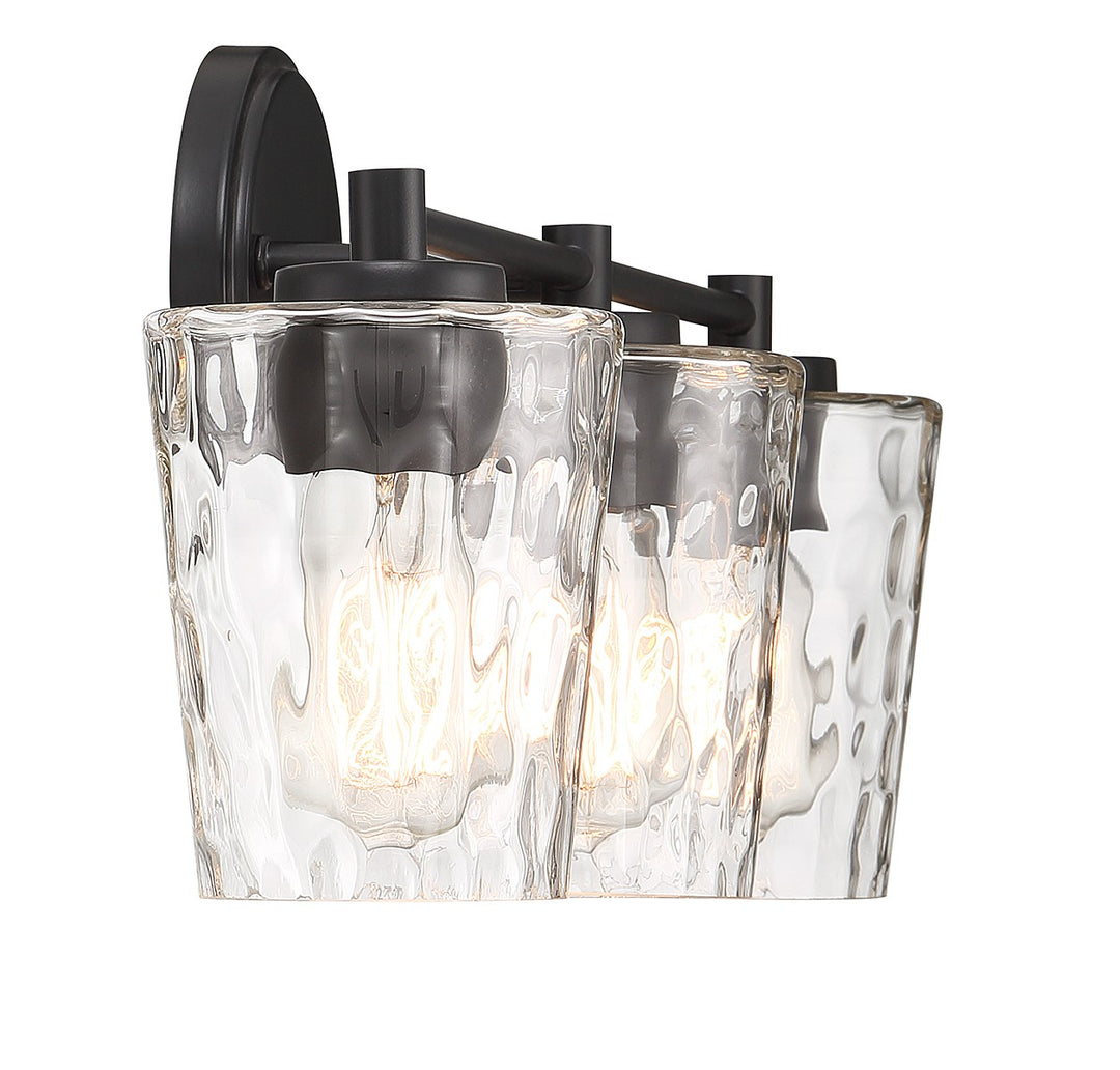 Savoy House Ballas 8-5606-3-BK Bath Vanity Light 24 in. wide - Matte Black