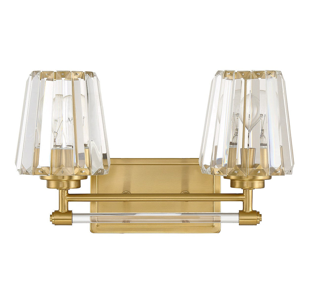 Savoy House Garnet 8-6001-2-322 Bath Vanity Light 16 in. wide - Warm Brass