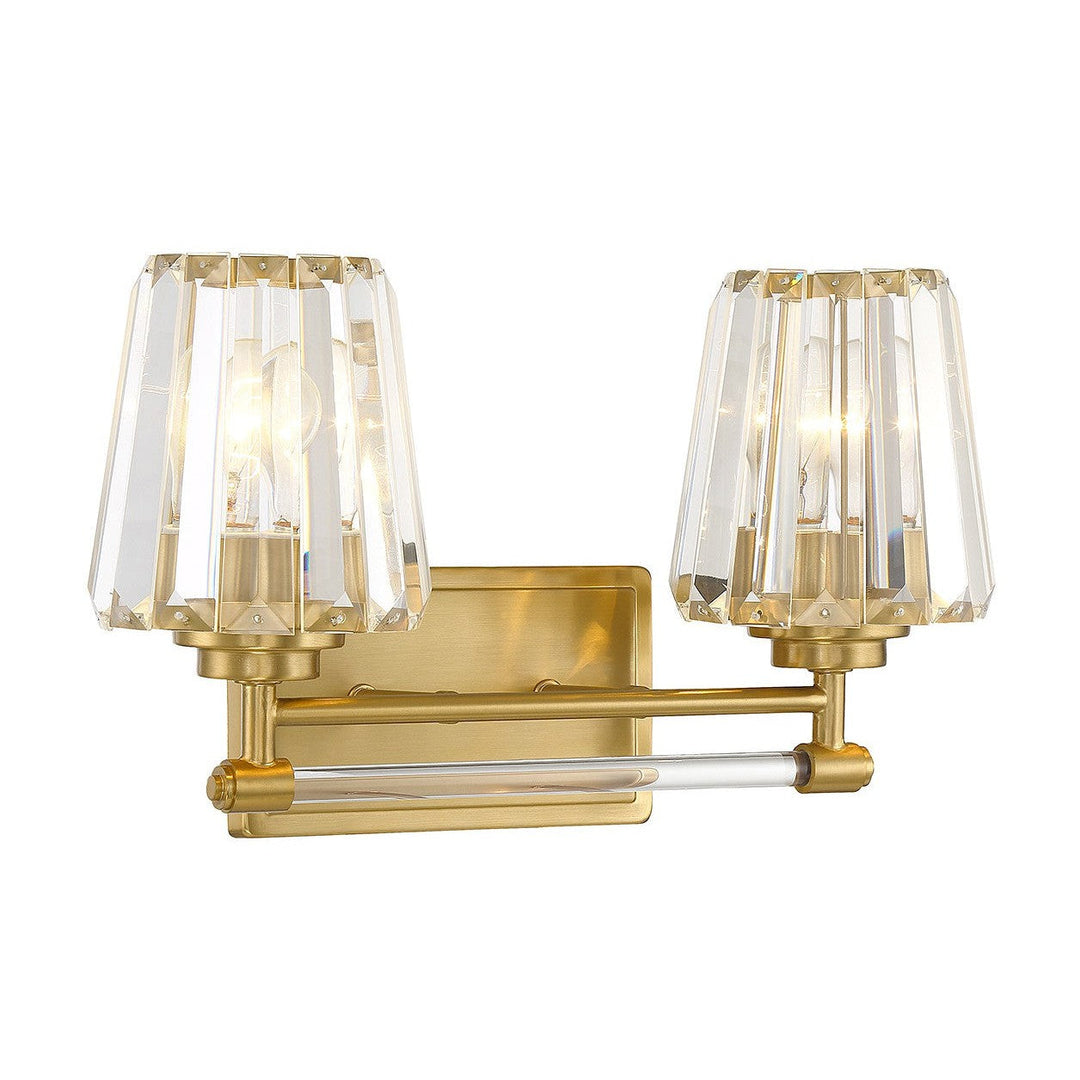 Savoy House Garnet 8-6001-2-322 Bath Vanity Light 16 in. wide - Warm Brass