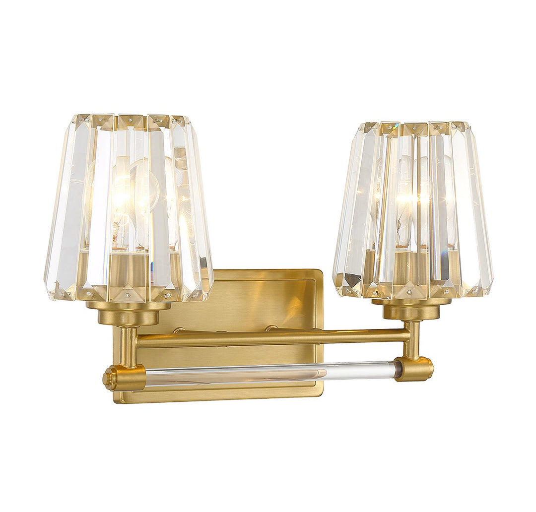 Savoy House Garnet 8-6001-2-322 Bath Vanity Light 16 in. wide - Warm Brass