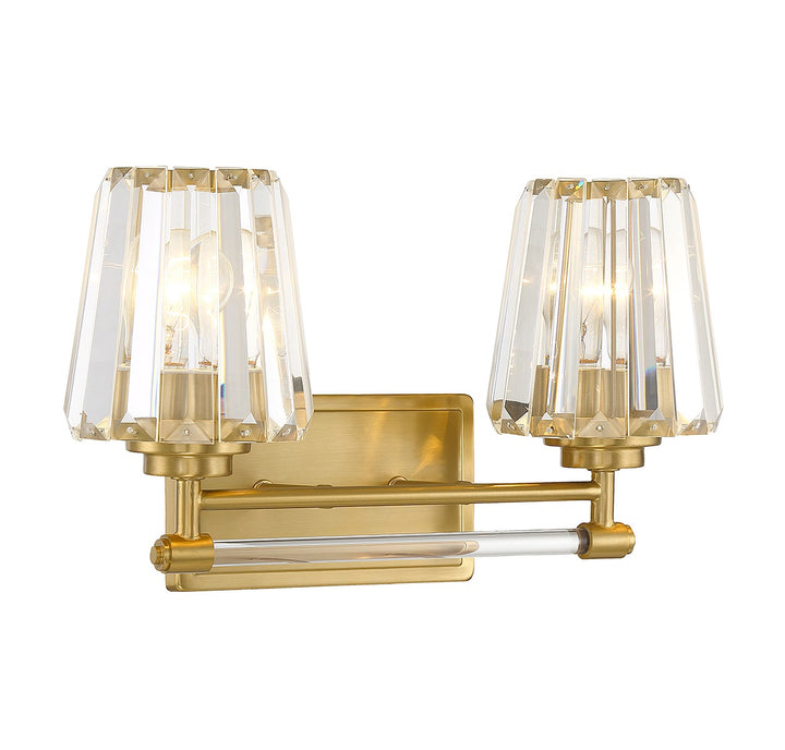 Savoy House Garnet 8-6001-2-322 Bath Vanity Light 16 in. wide - Warm Brass