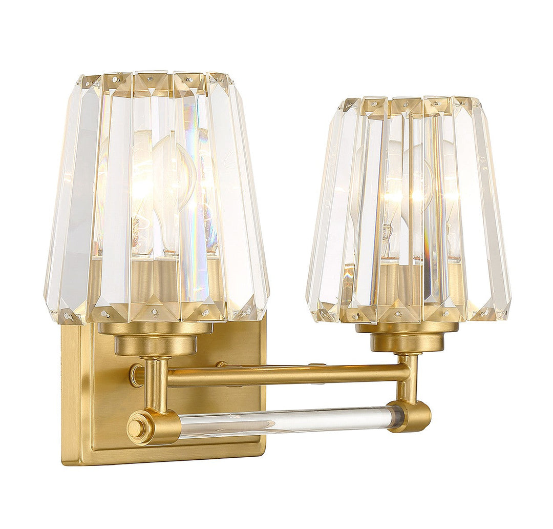 Savoy House Garnet 8-6001-2-322 Bath Vanity Light 16 in. wide - Warm Brass