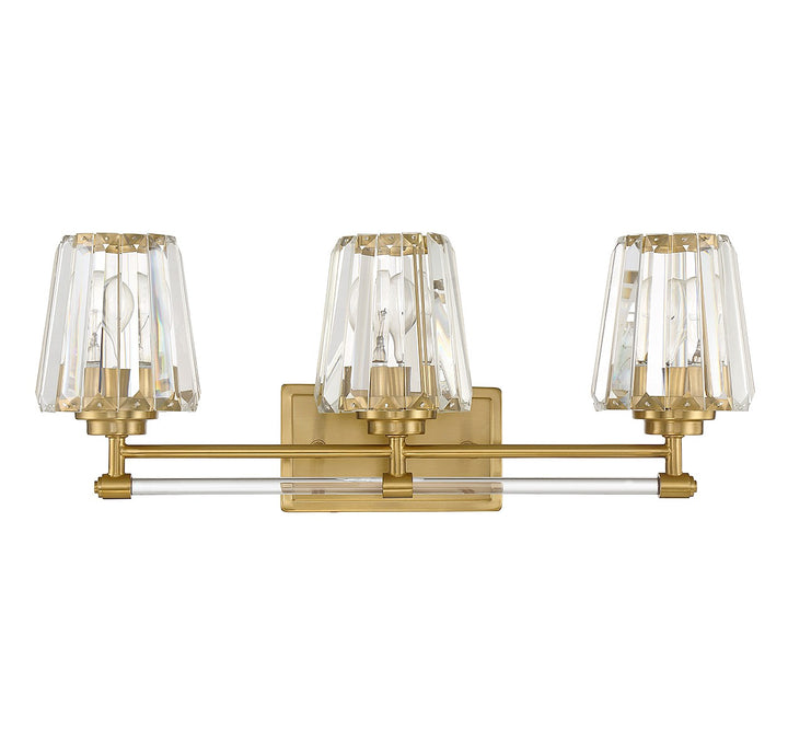 Savoy House Garnet 8-6001-3-322 Bath Vanity Light 24 in. wide - Warm Brass