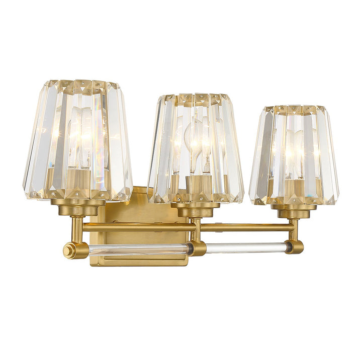 Savoy House Garnet 8-6001-3-322 Bath Vanity Light 24 in. wide - Warm Brass