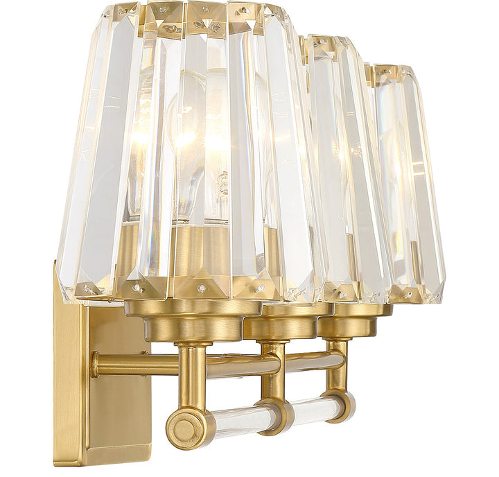 Savoy House Garnet 8-6001-3-322 Bath Vanity Light 24 in. wide - Warm Brass