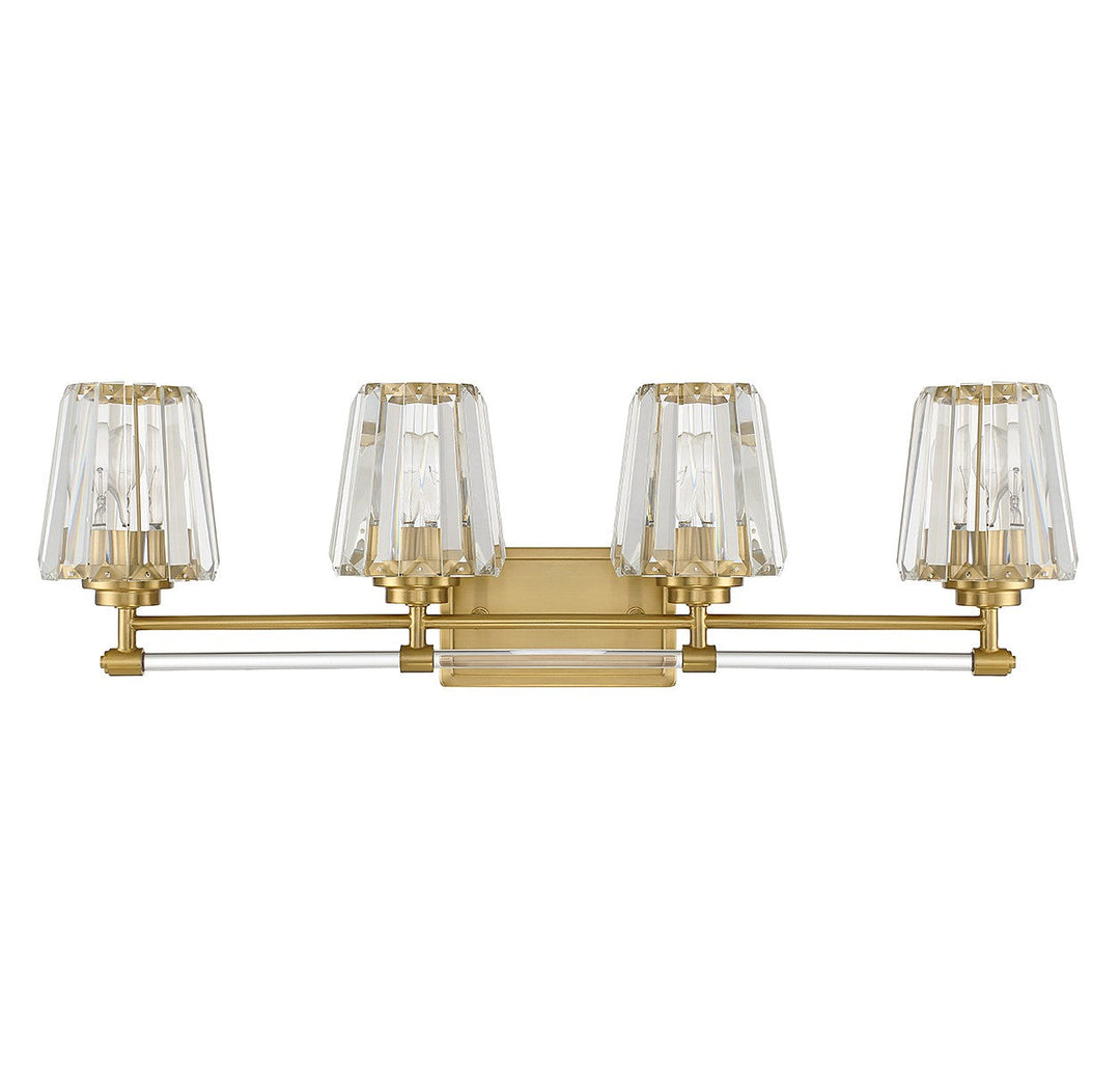 Savoy House Garnet 8-6001-4-322 Bath Vanity Light 32 in. wide - Warm Brass