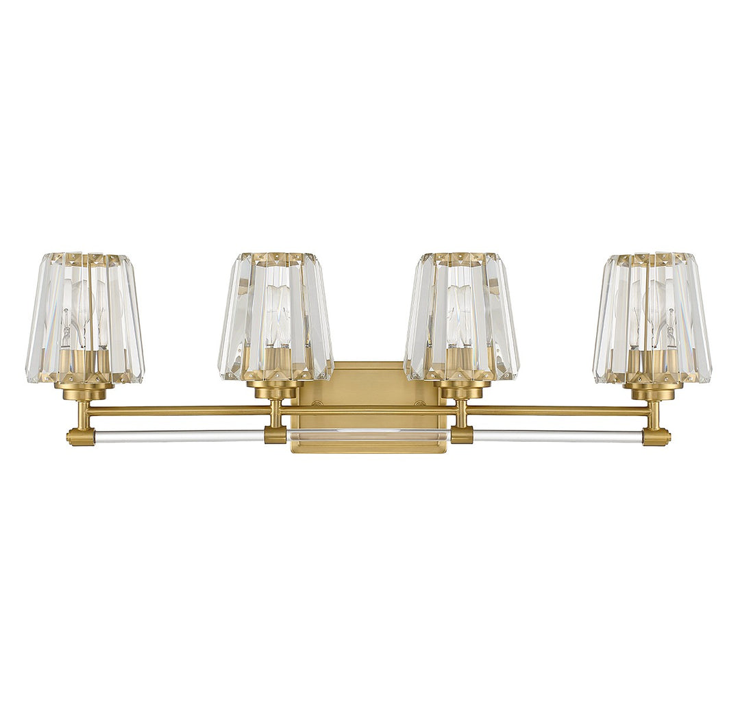 Savoy House Garnet 8-6001-4-322 Bath Vanity Light 32 in. wide - Warm Brass
