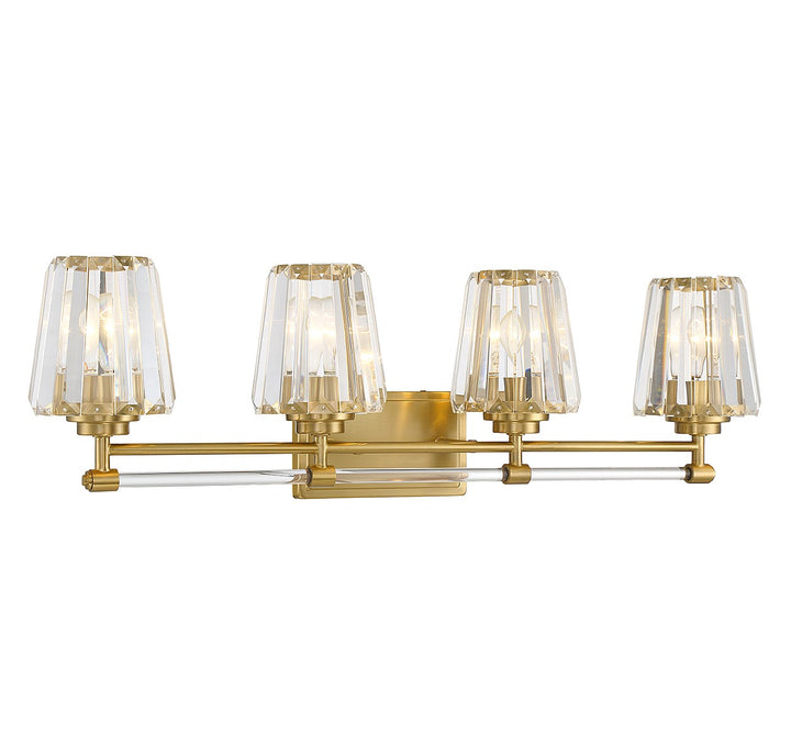 Savoy House Garnet 8-6001-4-322 Bath Vanity Light 32 in. wide - Warm Brass