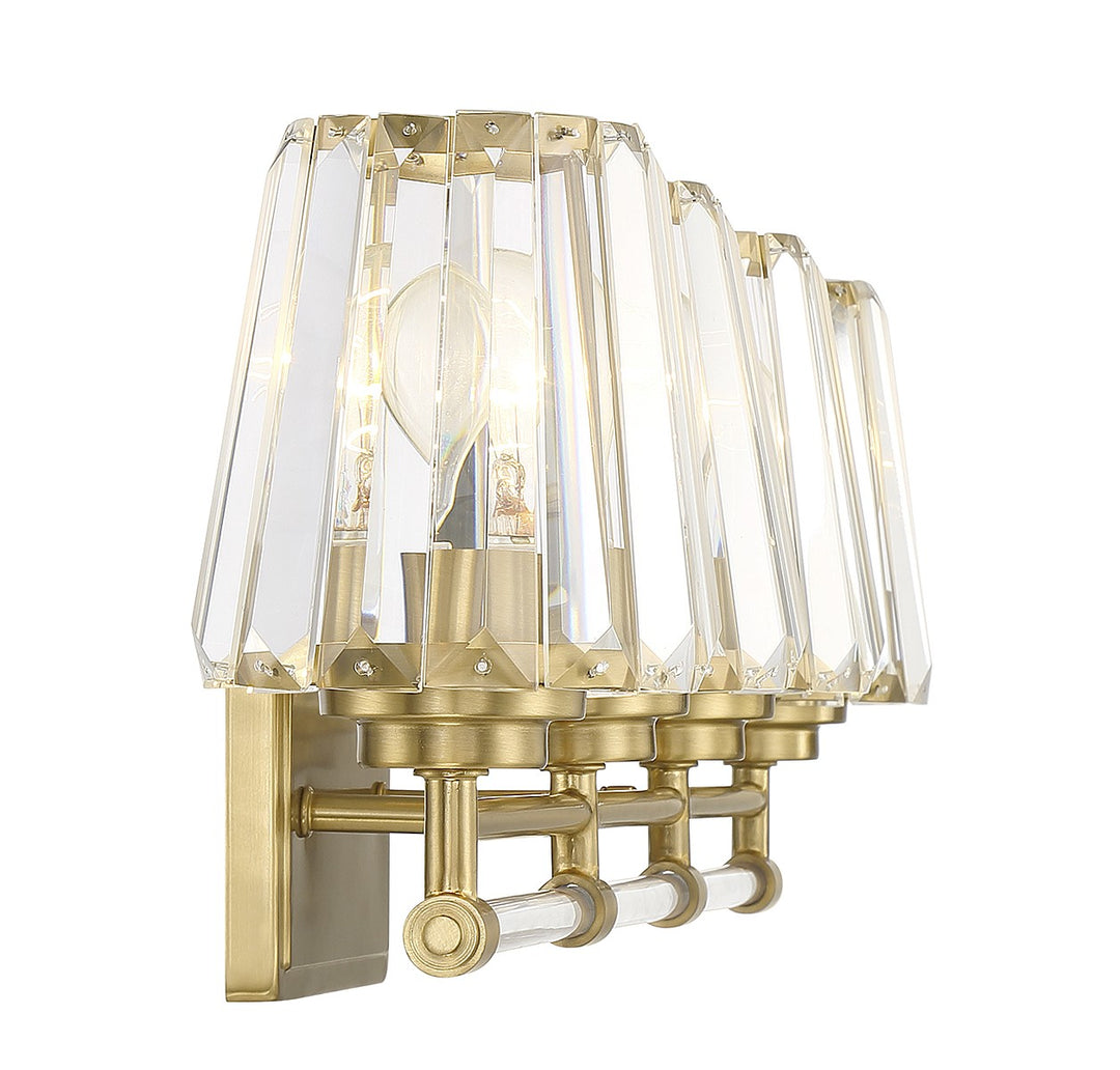 Savoy House Garnet 8-6001-4-322 Bath Vanity Light 32 in. wide - Warm Brass