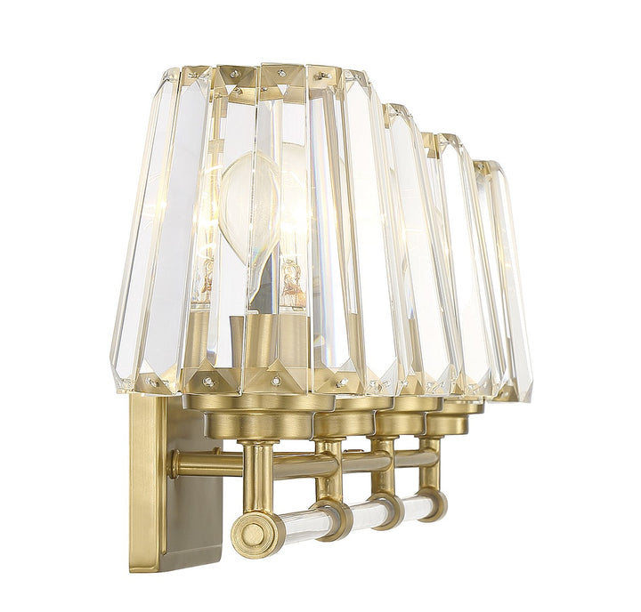 Savoy House Garnet 8-6001-4-322 Bath Vanity Light 32 in. wide - Warm Brass
