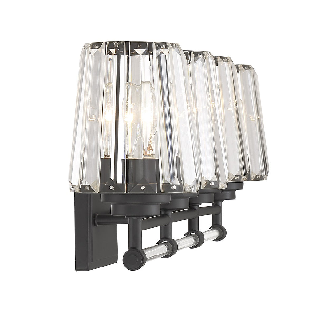 Savoy House Garnet 8-6001-4-BK Bath Vanity Light 32 in. wide - Matte Black