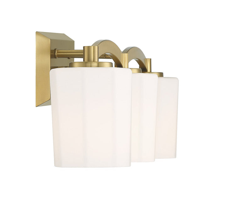 Savoy House Whitney 8-7710-3-322 Bath Vanity Light 24 in. wide - Warm Brass