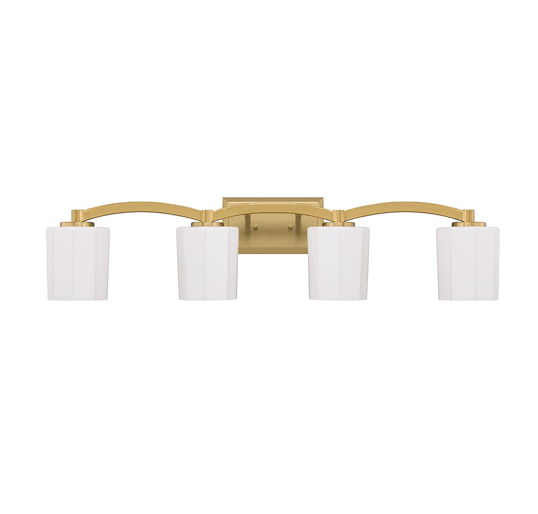 Savoy House Whitney 8-7710-4-322 Bath Vanity Light 33 in. wide - Warm Brass