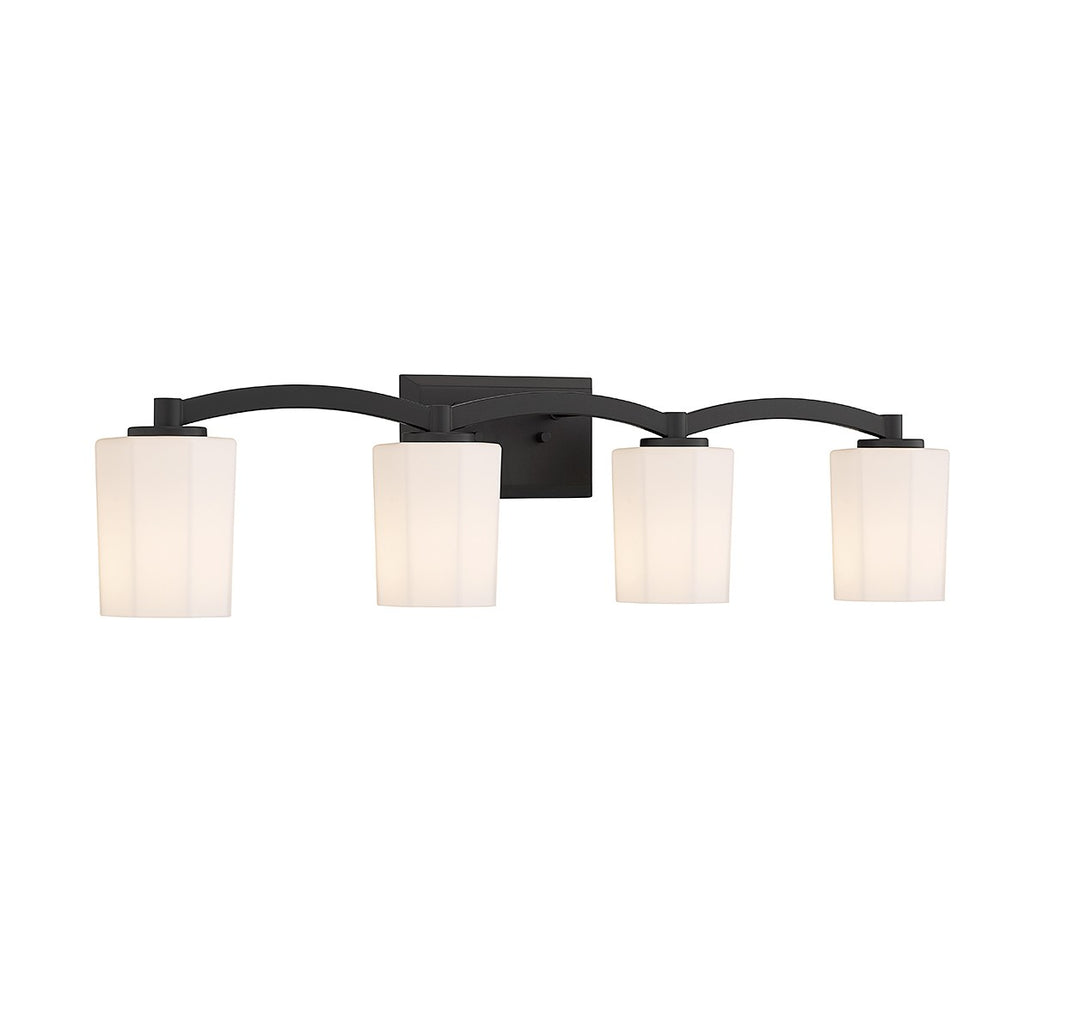 Savoy House Whitney 8-7710-4-BK Bath Vanity Light 33 in. wide - Matte Black