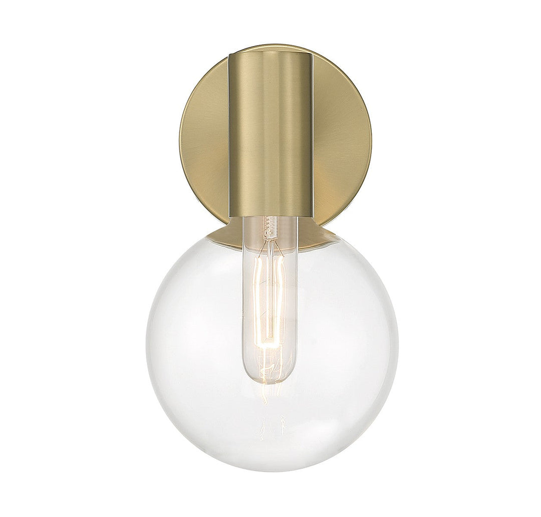 Savoy House Wright 9-3076-1-322 Wall Sconce Light - Warm Brass