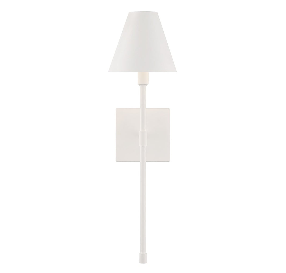 Savoy House Jefferson 9-5201-1-83 Wall Sconce Light - Bisque White