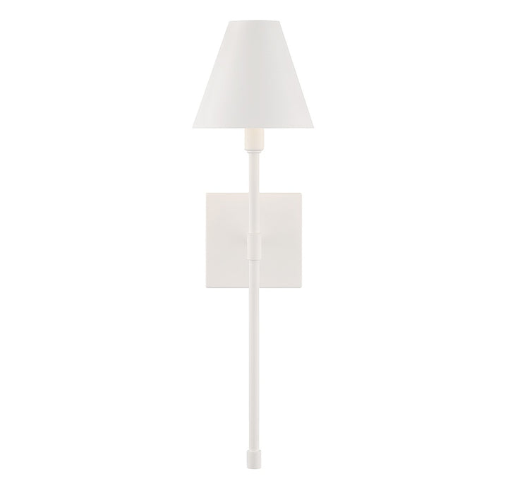 Savoy House Jefferson 9-5201-1-83 Wall Sconce Light - Bisque White