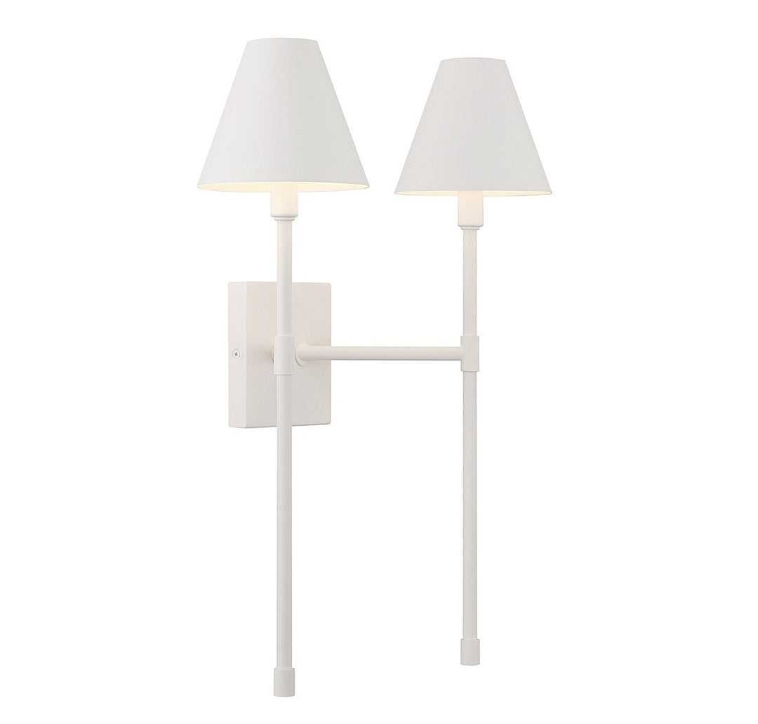 Savoy House Jefferson 9-5202-2-83 Wall Sconce Light - Bisque White