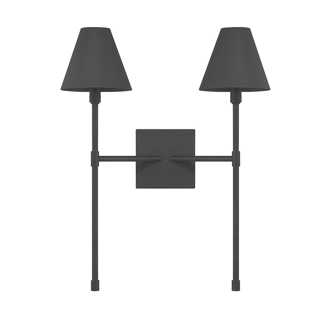 Savoy House Jefferson 9-5202-2-89 Wall Sconce Light - Matte Black