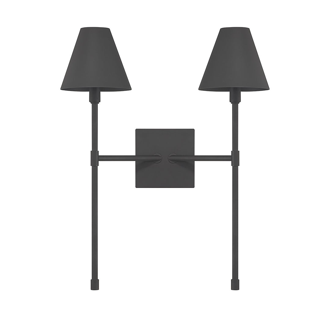 Savoy House Jefferson 9-5202-2-89 Wall Sconce Light - Matte Black