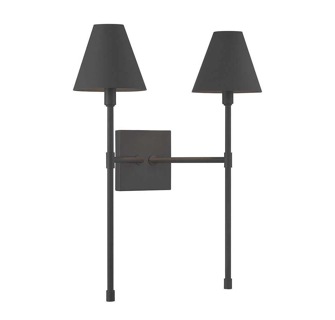 Savoy House Jefferson 9-5202-2-89 Wall Sconce Light - Matte Black