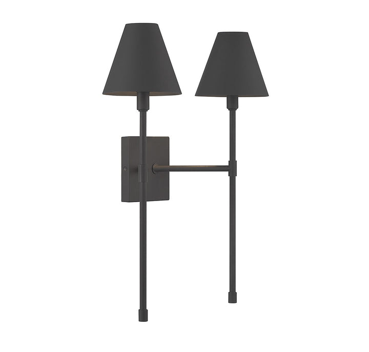 Savoy House Jefferson 9-5202-2-89 Wall Sconce Light - Matte Black