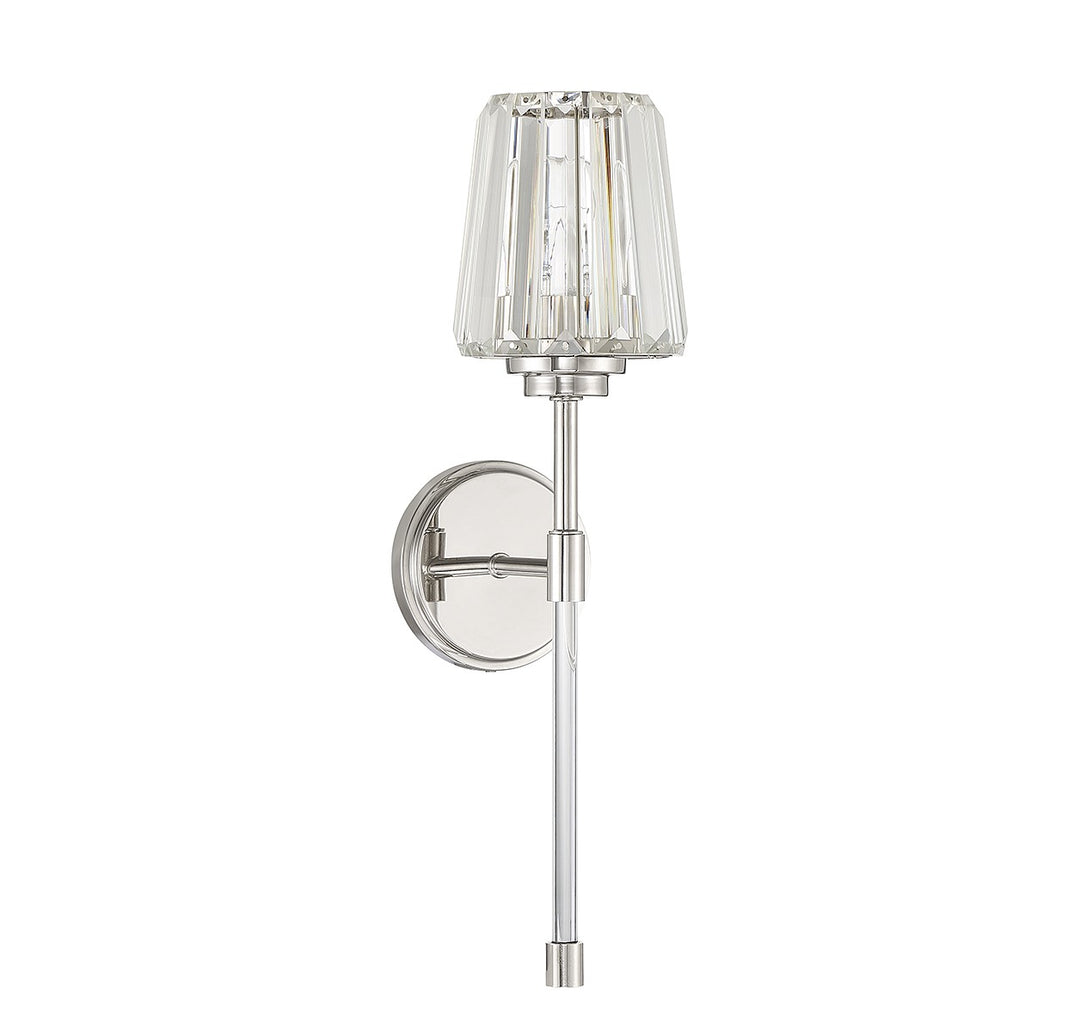 Savoy House Garnet 9-6001-1-109 Wall Sconce Light - Polished Nickel