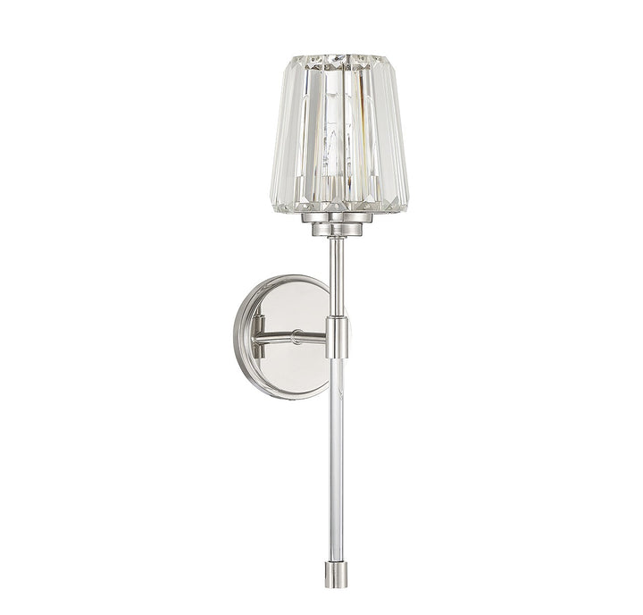 Savoy House Garnet 9-6001-1-109 Wall Sconce Light - Polished Nickel