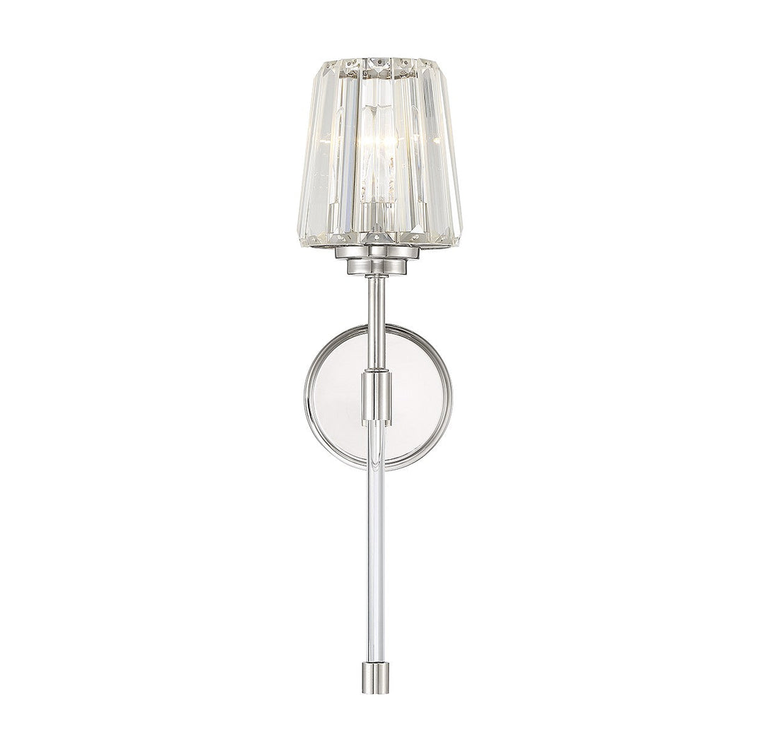 Savoy House Garnet 9-6001-1-109 Wall Sconce Light - Polished Nickel