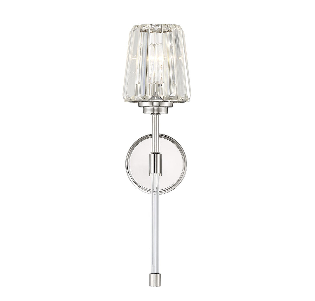 Savoy House Garnet 9-6001-1-109 Wall Sconce Light - Polished Nickel