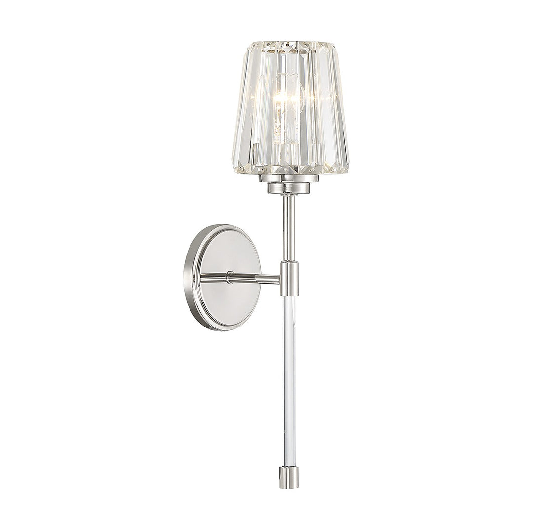Savoy House Garnet 9-6001-1-109 Wall Sconce Light - Polished Nickel