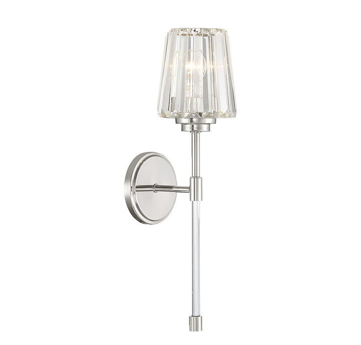Savoy House Garnet 9-6001-1-109 Wall Sconce Light - Polished Nickel