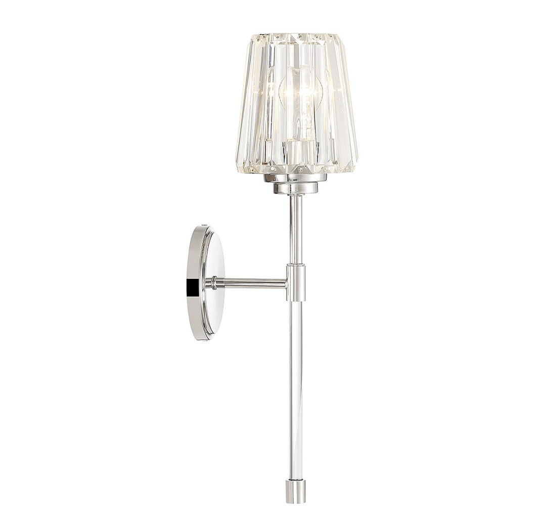 Savoy House Garnet 9-6001-1-109 Wall Sconce Light - Polished Nickel