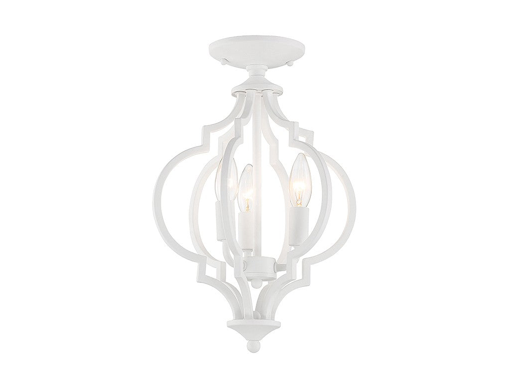 Meridian M60055BQW Ceiling Light - Bisque White
