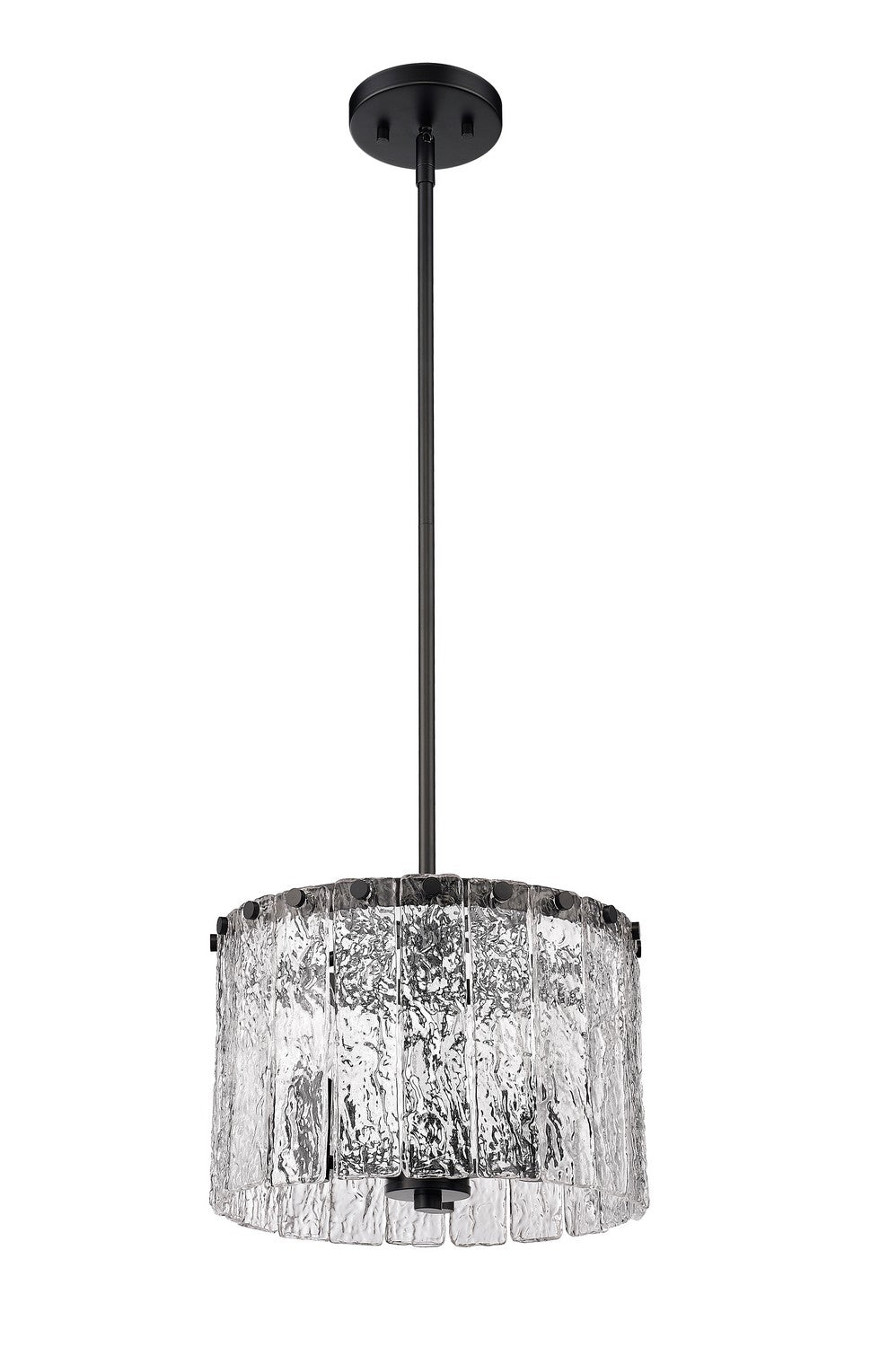 Z-Lite Glacier 1943P12-MB Chandelier Light - Matte Black
