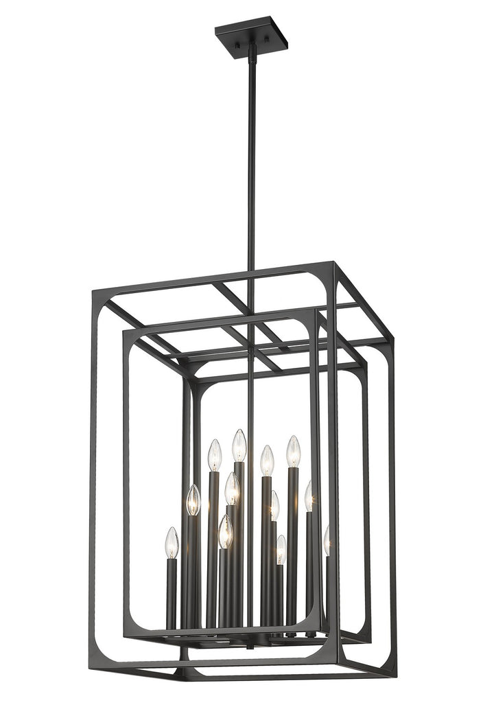 Z-Lite Easton 3038-12MB Pendant Light - Matte Black