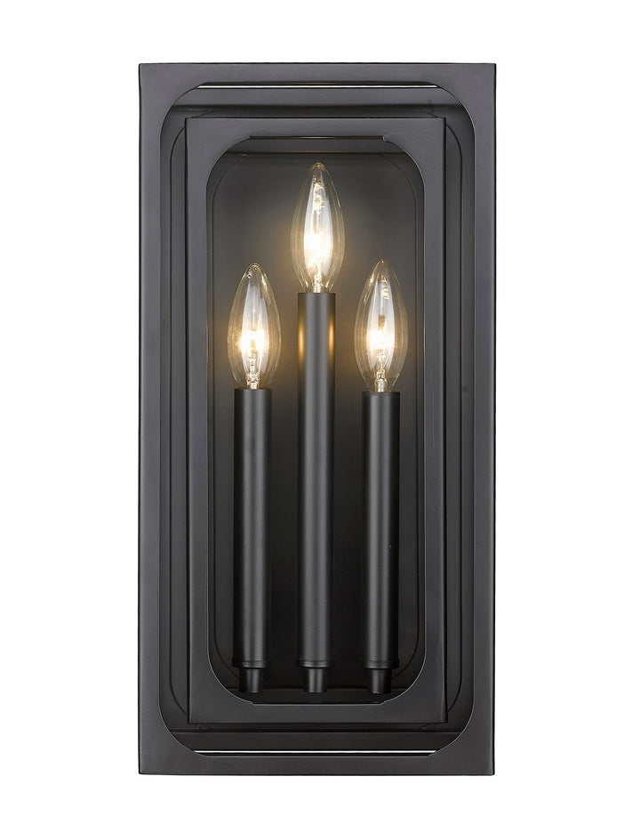 Z-Lite Easton 3038-3S-MB Wall Sconce Light - Matte Black
