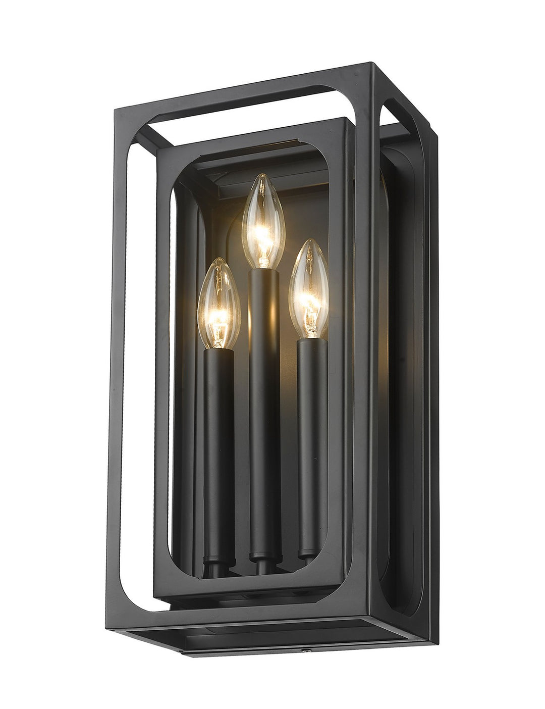 Z-Lite Easton 3038-3S-MB Wall Sconce Light - Matte Black