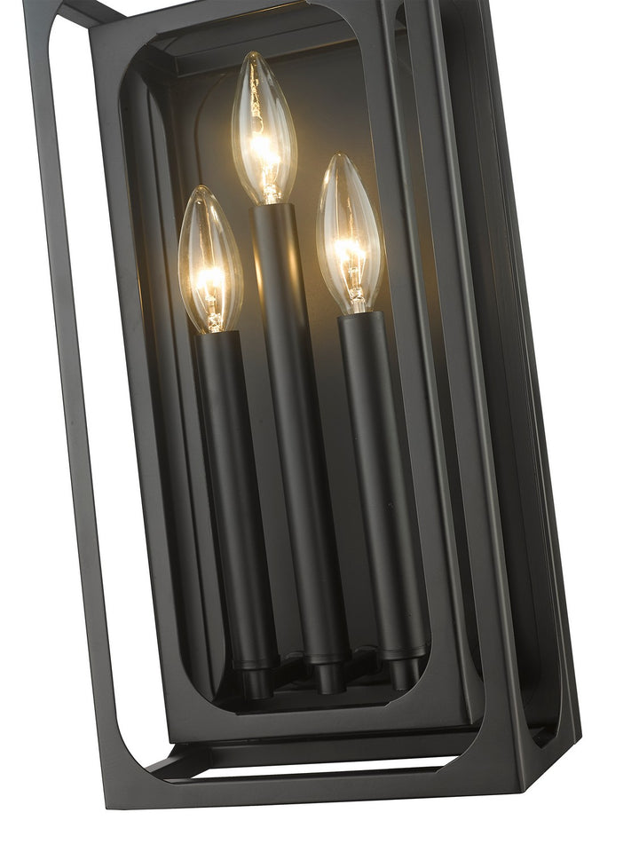 Z-Lite Easton 3038-3S-MB Wall Sconce Light - Matte Black