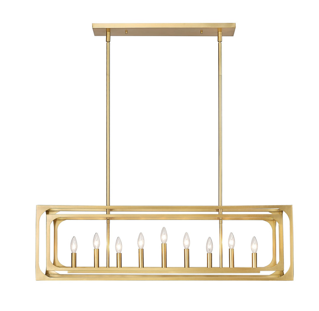 Z-Lite Easton 3038-9L-RB Pendant Light - Rubbed Brass