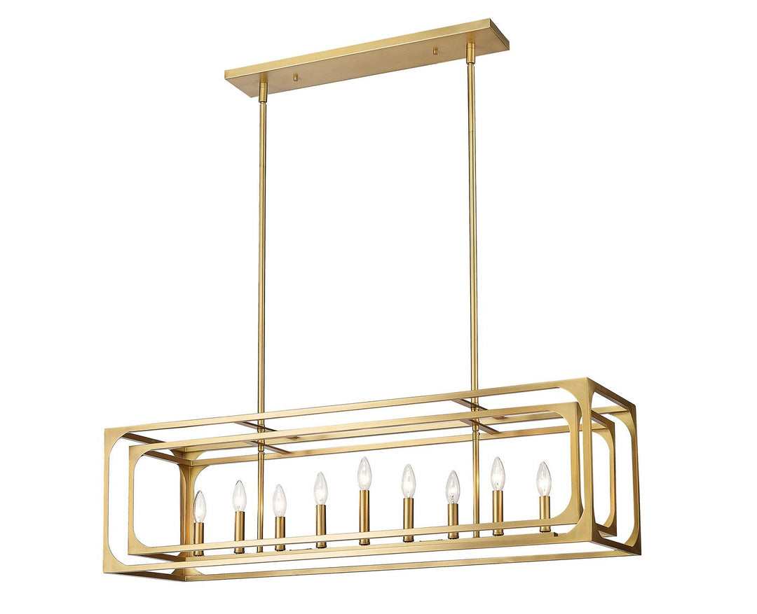 Z-Lite Easton 3038-9L-RB Pendant Light - Rubbed Brass