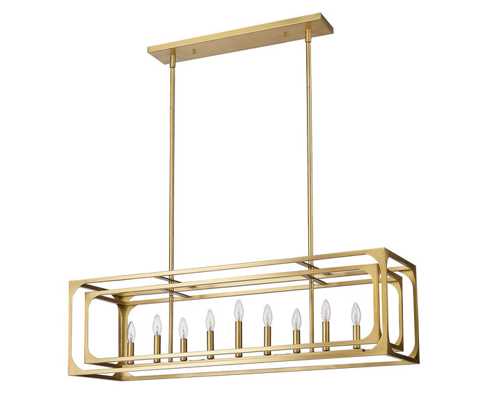 Z-Lite Easton 3038-9L-RB Pendant Light - Rubbed Brass